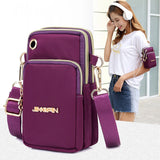 Girls Casual Shoulder Crossbody Small Bags Hip Arms Bag with Earphone Hole