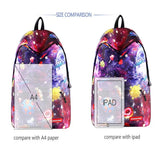 Girls Flower Print Rucksack Backpack Bag Women Casual Travel Lightweight