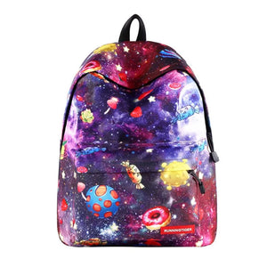 Girls Flower Print Rucksack Backpack Bag Women Casual Travel Lightweight