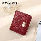 Girls' Fashion Leather Short Thin Coins Purses Wallets