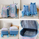 Sequins Unicorn Backpack Girls Large Capacity School Bag