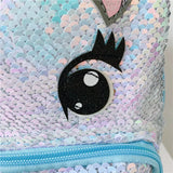 Sequins Unicorn Backpack Girls Large Capacity School Bag
