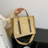 Girls Canvas Shoulder Bag College Student Handbag Crossbody Bags