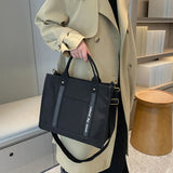 Girls Canvas Shoulder Bag College Student Handbag Crossbody Bags