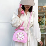 Funny Personality Phone Shape Messenger Bag for Girls