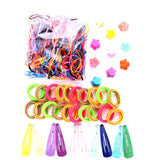 Girls Hair-tie Rubber Band Clip Set Headbands Hair Accessor