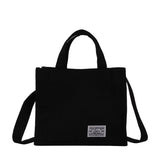 Corduroy Ladies Bag Single Shoulder Bag Messenger Bag Small Square Bag