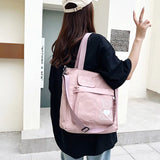 Nylon College Student Handbag Large Capacity Shoulder Messenger Bag