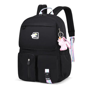 Girls Kids Backpack Schoolbag Rucksack Primary Bookbags with Pendant