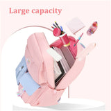 Girls Kids Backpack Schoolbag Rucksack Primary Bookbags with Pendant