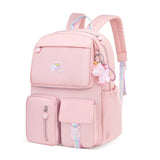 Girls Kids Backpack Schoolbag Rucksack Primary Bookbags with Pendant