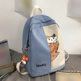 Cartoon Cat Schoolbag Backpack for Girls and Boys