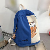 Cartoon Cat Schoolbag Backpack for Girls and Boys