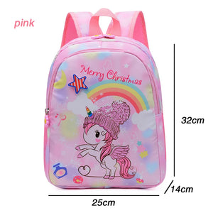 Girls Unicorn Rainbow Kids Backpack Cartoon School Bag Waterproof
