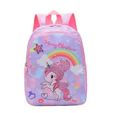 Girls Unicorn Rainbow Kids Backpack Cartoon School Bag Waterproof