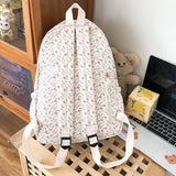 Girls Medium Backpacks Womens Backpack Purse Teens Flower Print