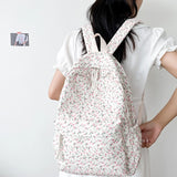 Girls Medium Backpacks Womens Backpack Purse Teens Flower Print
