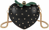 Mini Strawberry Crossbody Handbag Love Rivet Shoulder Bag Clutch Evening Box