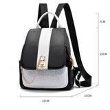 Sequins School Shoulder Bags for Women Casual Travel Backpacks
