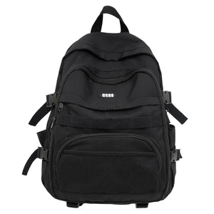 Nylon Travel Book Backpack Women School Bag Lady College Backpack