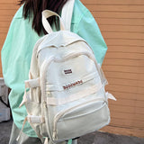 Nylon Travel Book Backpack Women School Bag Lady College Backpack