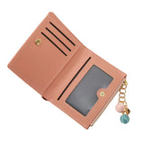Girls PU Leather Short Wallets Women Cartoon Coin Purses Clutch Students' Card H