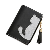 Girls PU Leather Short Wallets Women Cartoon Coin Purses Clutch Students' Card H