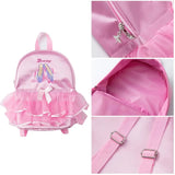 Pink Ballet Dance Bag Child School Backpack Tutu Schoolbag for Kids