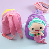 Girls Plush Rucksack Mini Backpack Cartoon Travel School Daypack