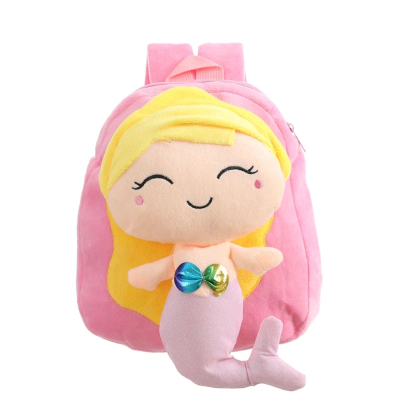 Girls Plush Rucksack Mini Backpack Cartoon Travel School Daypack