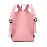 Pink Preppy Style School Bag with Pendant, Waterproof Travel Bagpack