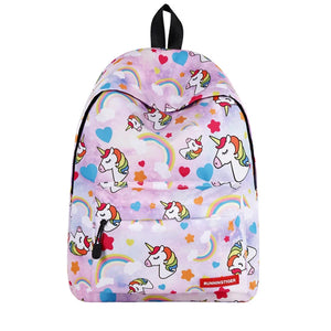 Unicorn School Backpack Orthopedic Kids Bag for Girls