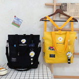 Canvas Girls School Bag Women Shoulder Backpack