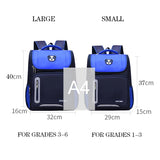 Kids Cartoon School Backpack Nylon Bookbag Grades 3-6