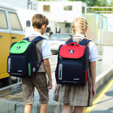 Kids Cartoon School Backpack Nylon Bookbag Grades 3-6