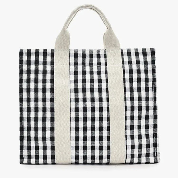 Girls Shopping Large Capacity Handbags Ladies Casual Canvas Shoulder Bag