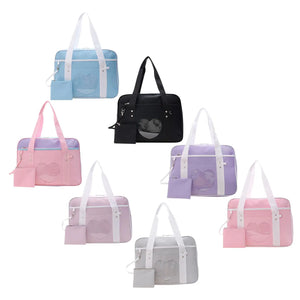 Girls Shoulder Bag Music Festival Travel Bag Zipper Closure