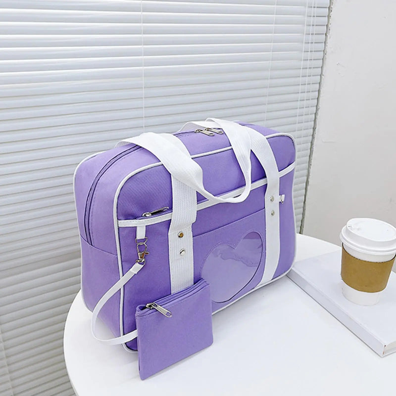 Girls Shoulder Bag Music Festival Travel Bag Zipper Closure