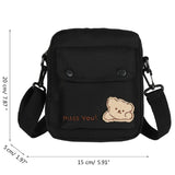 Cartoon Bear Crossbody Bag for Girls Women Teens