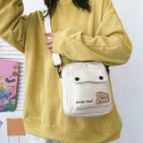Cartoon Bear Crossbody Bag for Girls Women Teens