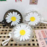 Girls Summer Print Daisy Transparent Bags Female Jelly PVC Style Large