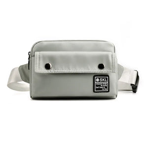 Women Nylon Sports Waist Bag Hip Chest Crossbody Tote