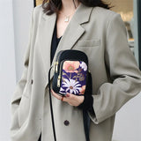 Printed Nylon Crossbody and Shoulder Bags Mini Square Bags For Phone Exchanges