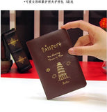 Cute PVC Leather Passport Holder for Girls