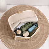 Women's Woven Straw Messenger Bag Small Square Bag