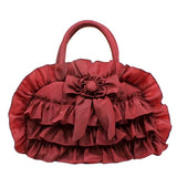 Girls Lace Cloth Handbag Princess Solid Color Bag