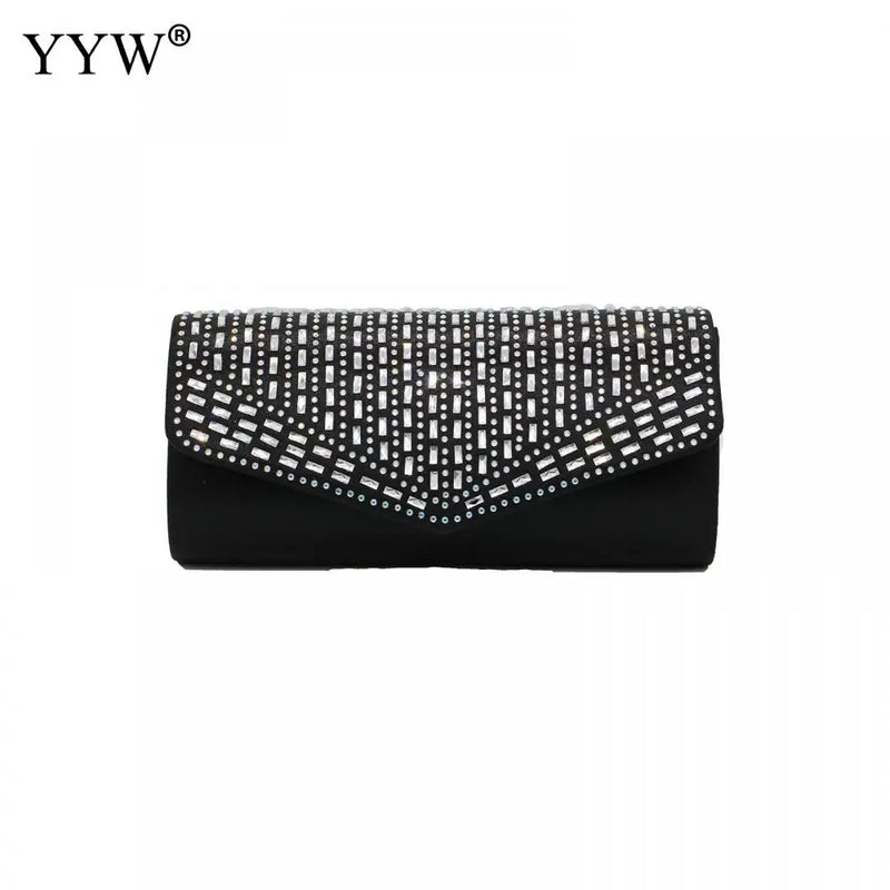 Glitter Diamonds Evening Clutch Bags With Chain Handbags