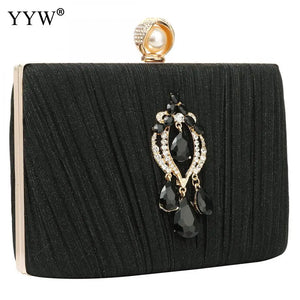 Glitter Top Handle Bag Diamond Party Clutch Purse