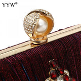 Glitter Top Handle Bag Diamond Party Clutch Purse