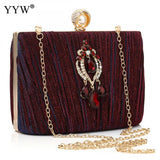 Glitter Top Handle Bag Diamond Party Clutch Purse